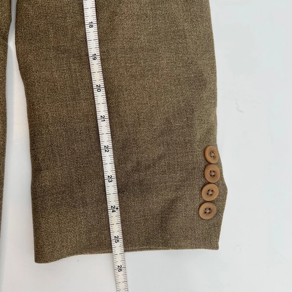 Vintage Chaps Ralph Lauren Wool Blazer Union Made Canada 42L Brown Sport Coat
